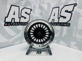 15” AS- ALPINA 7619 4/100 & 4/114 WHEELS Black